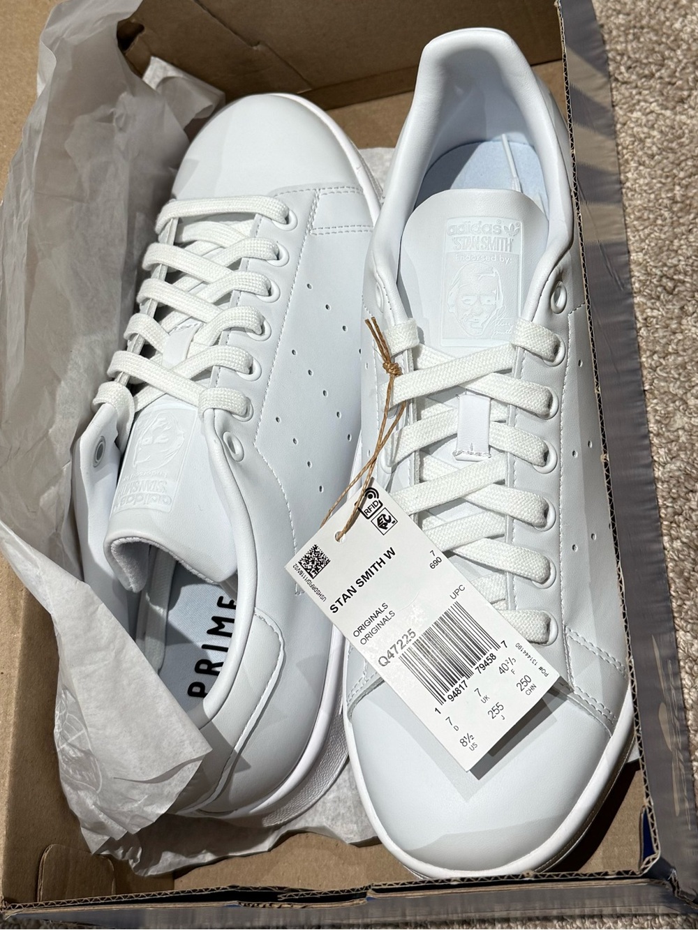 White Adidas Stan Smith NWB, Brand New